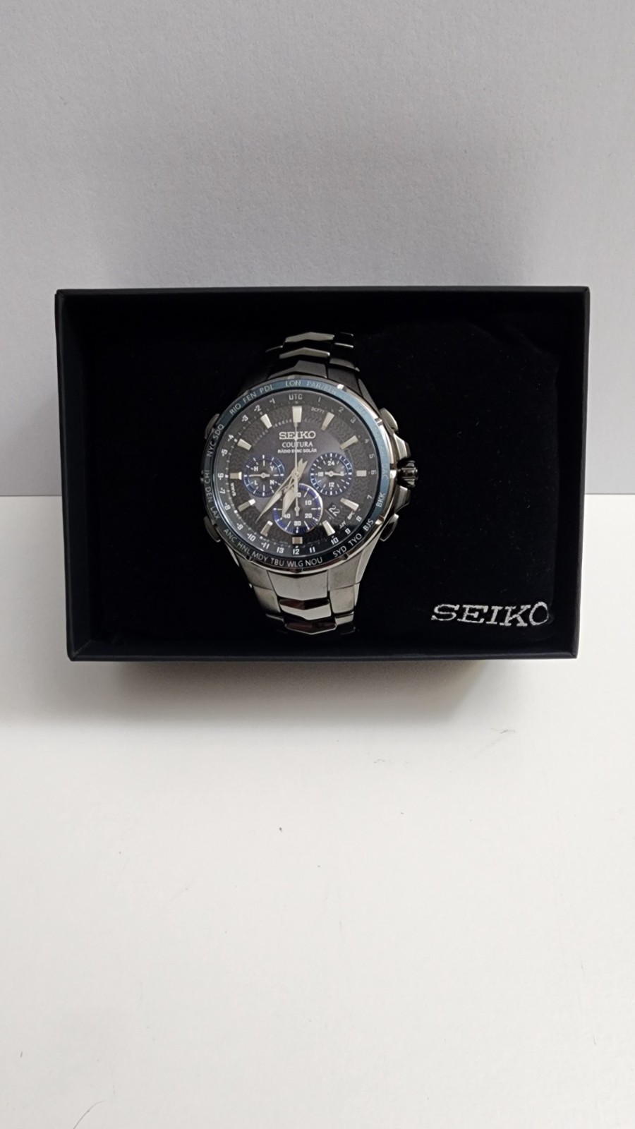 Seiko Coutura Men’s Black Watch – SSG021