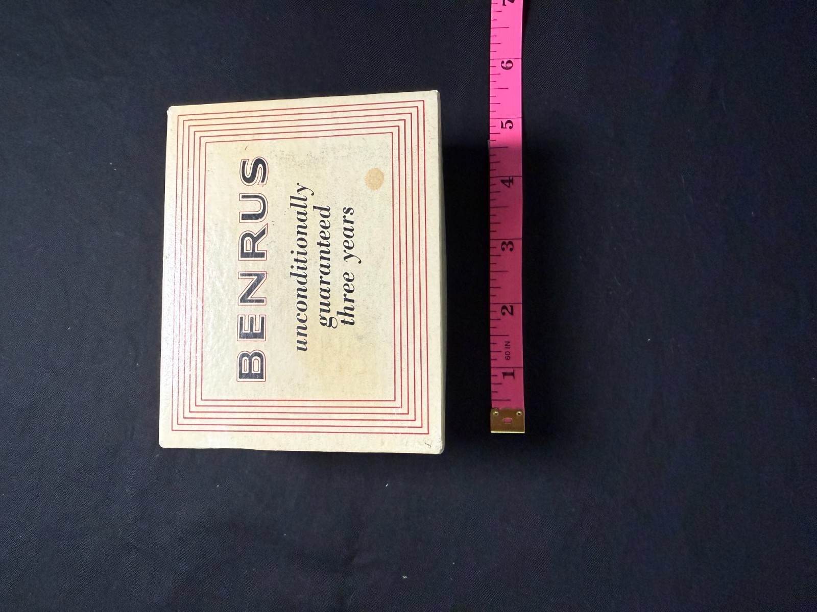 Vintage Benrus Series 2155 Mechanical Watch Working Original Box Papers