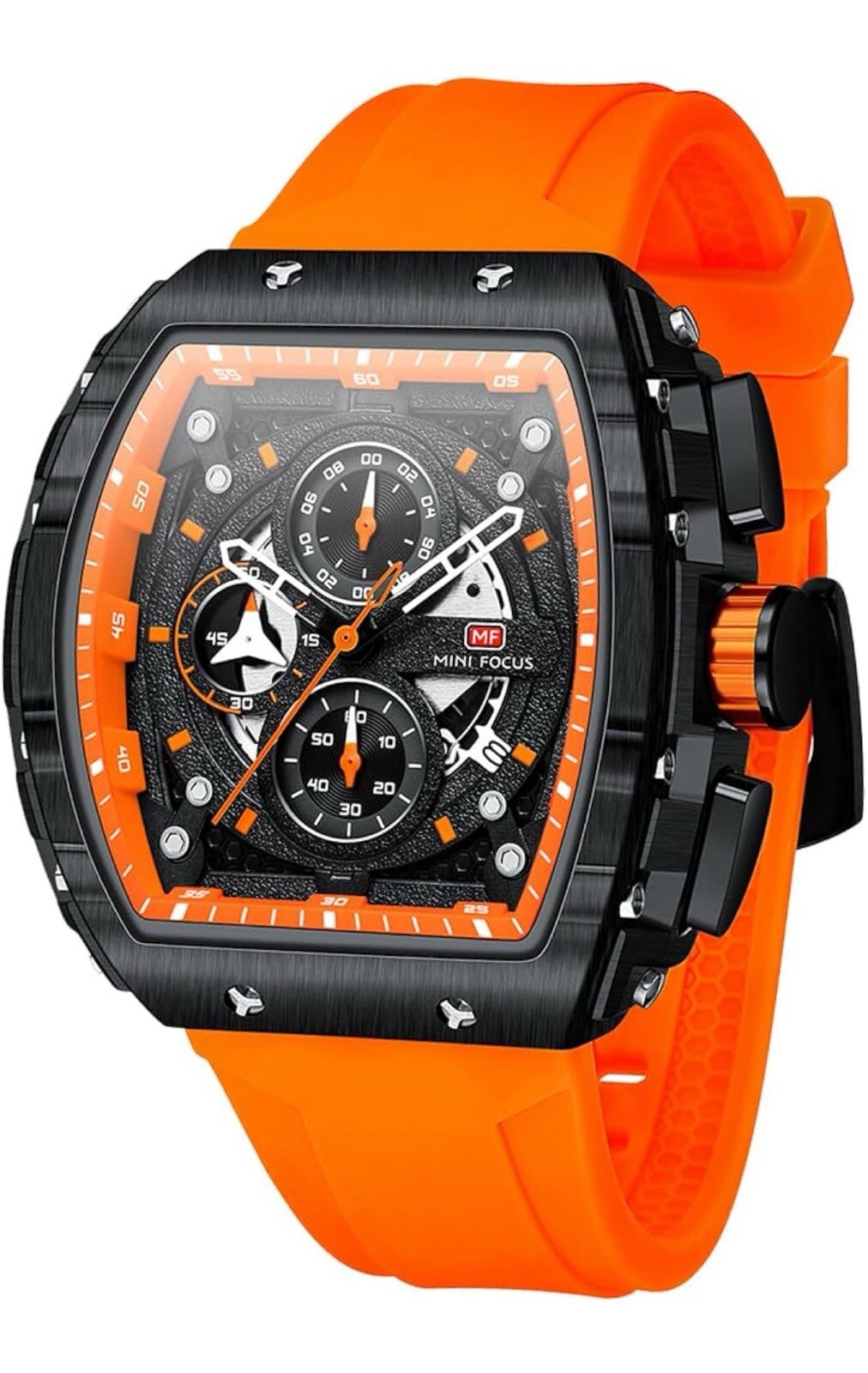 Luxury Mens Watch Orange Band