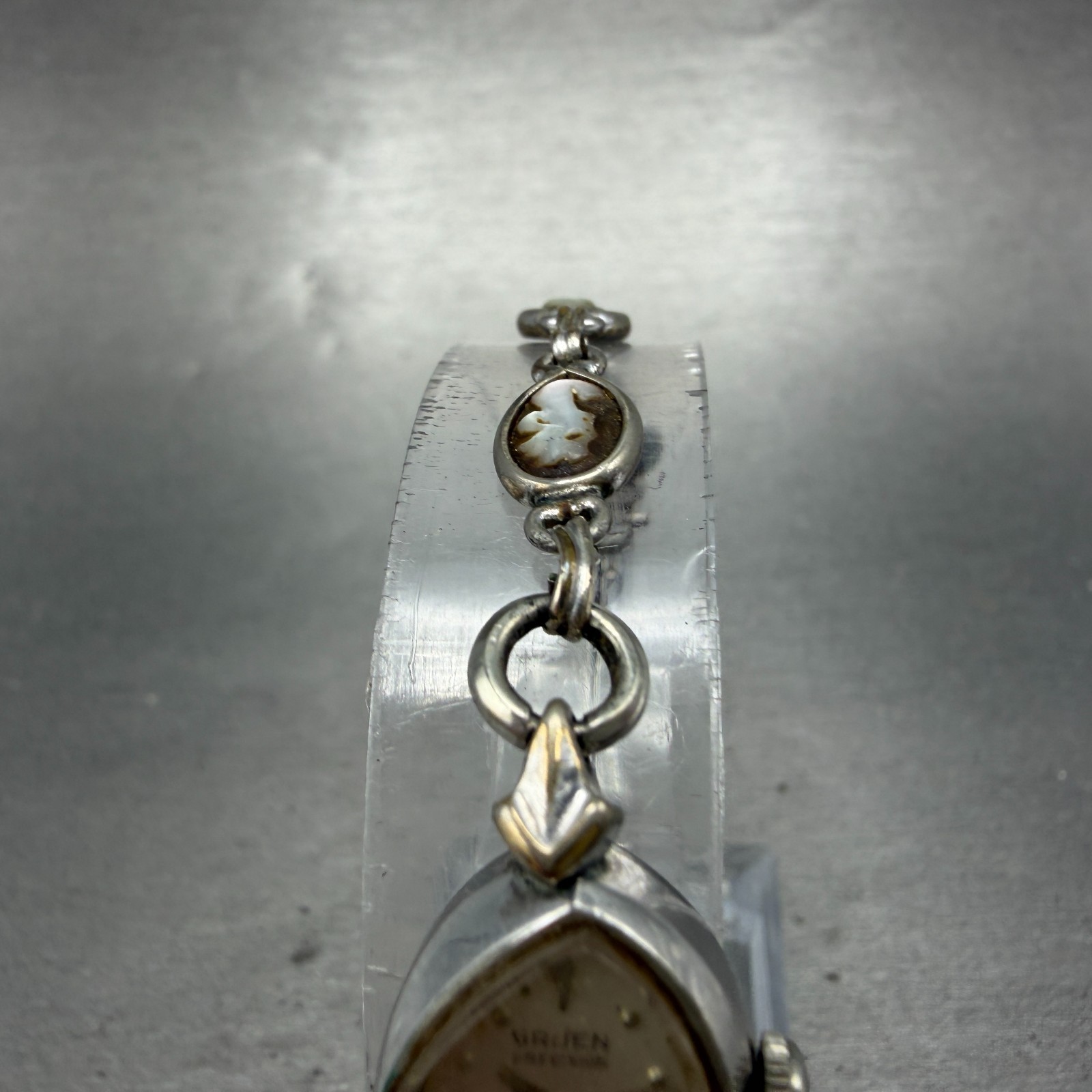 Gruen Precision Watch Women 14mm Silver Dial 10K Gold Plated Manual Wind Runs