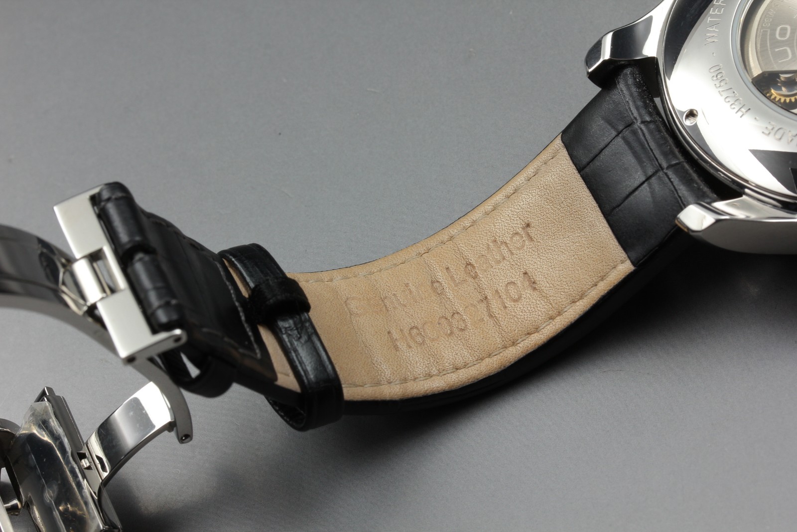 HAMILTON Jazzmaster Open Secret Chronograph AT H327560 Men’s Watch [ Band Wear ]