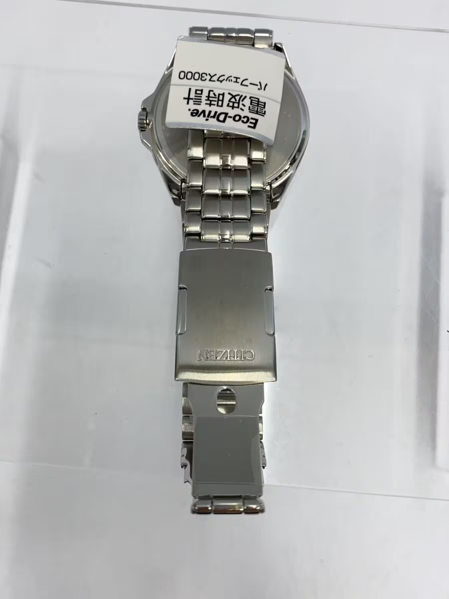 CITIZEN Solar Watch Analog Stainless BLK SLV H145 S073545