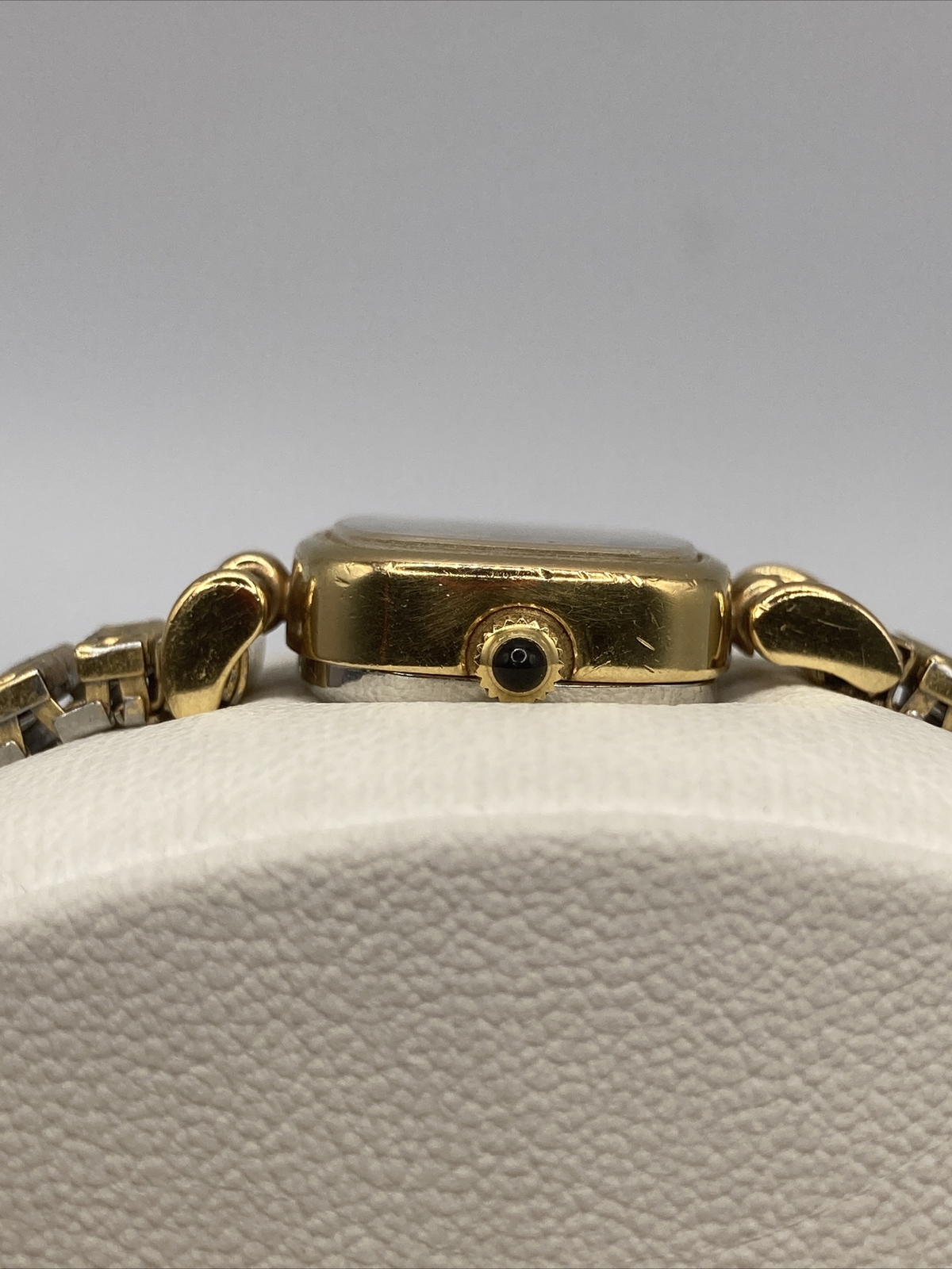 Vtg Atkinson Ladies 22mm Watch 10K Gold Plated SWISS TV Dial Mech Windup – RUNS