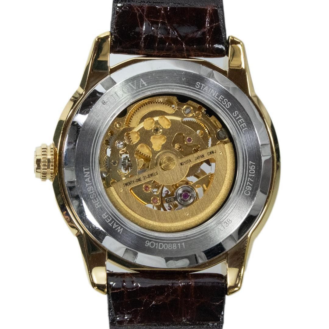 Bulova Wristwatch Automatic Men s Classic Sutton Skeleton Transparent Back
