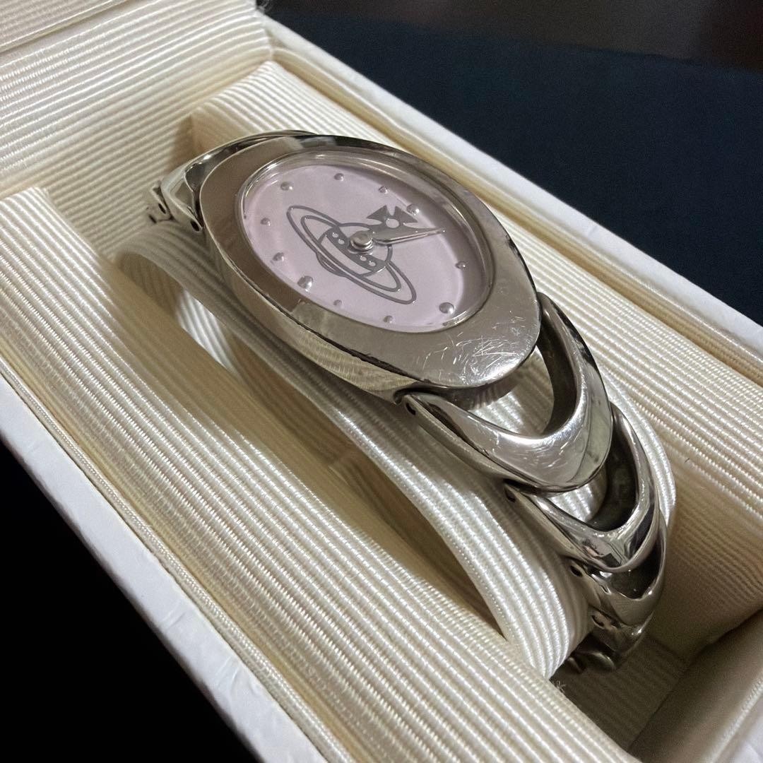 Vivienne Westwood VW9006-B48 Orb Watch Pink Dial Silver Quartz Box Japan