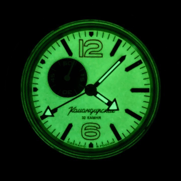 VOSTOK KOMANDIRSKIE 03098A GMT Russian Watch Military Automatic US SELLER