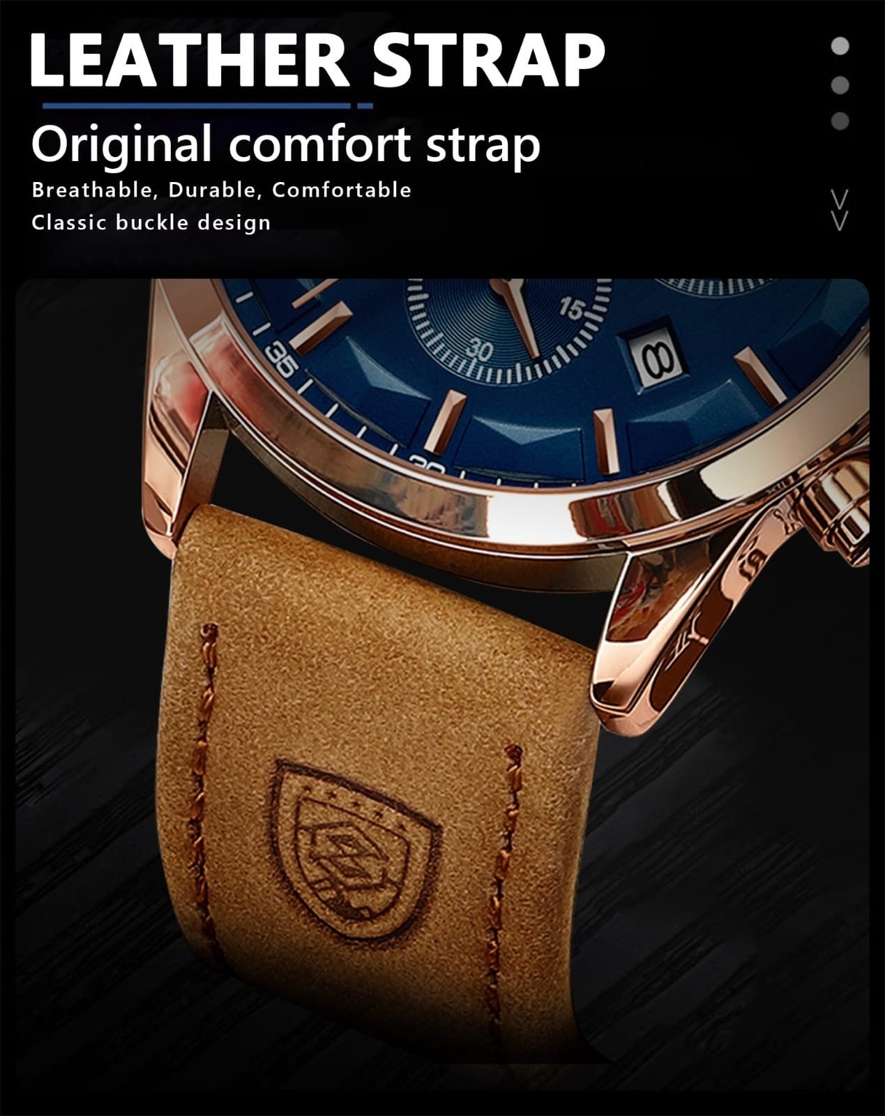 POEDAGAR Sports Luxury Men Quartz Watch Waterproof Chronograph Luminous Date Man