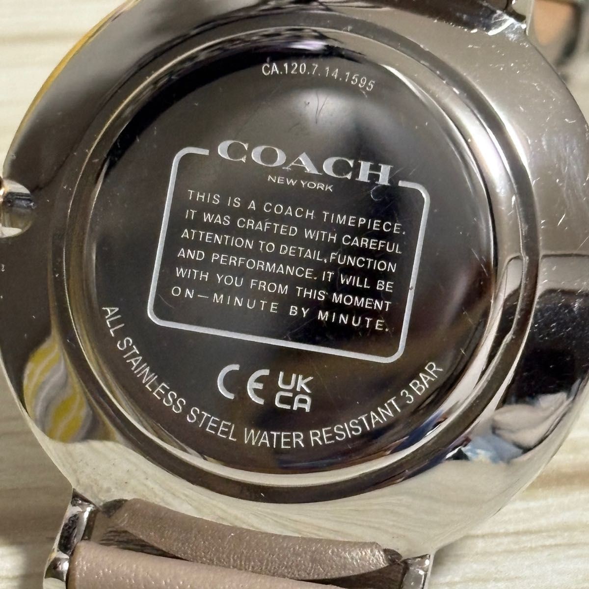 COACH ladies wristwatch beige