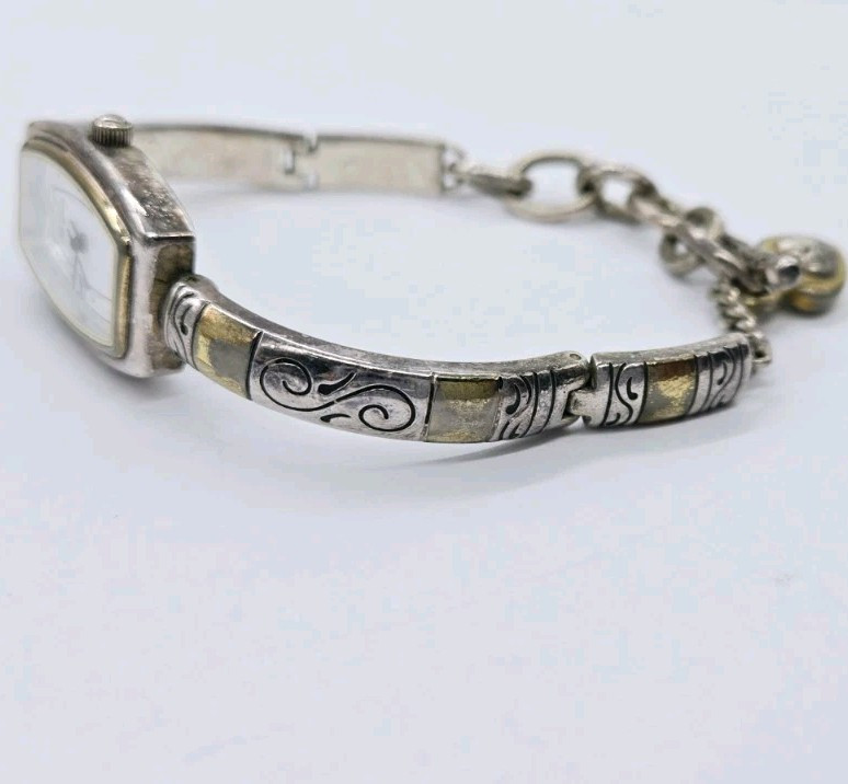 Brighton Watch Venezia Two tone New Battery Bracelet Band 8.5 in Toggle