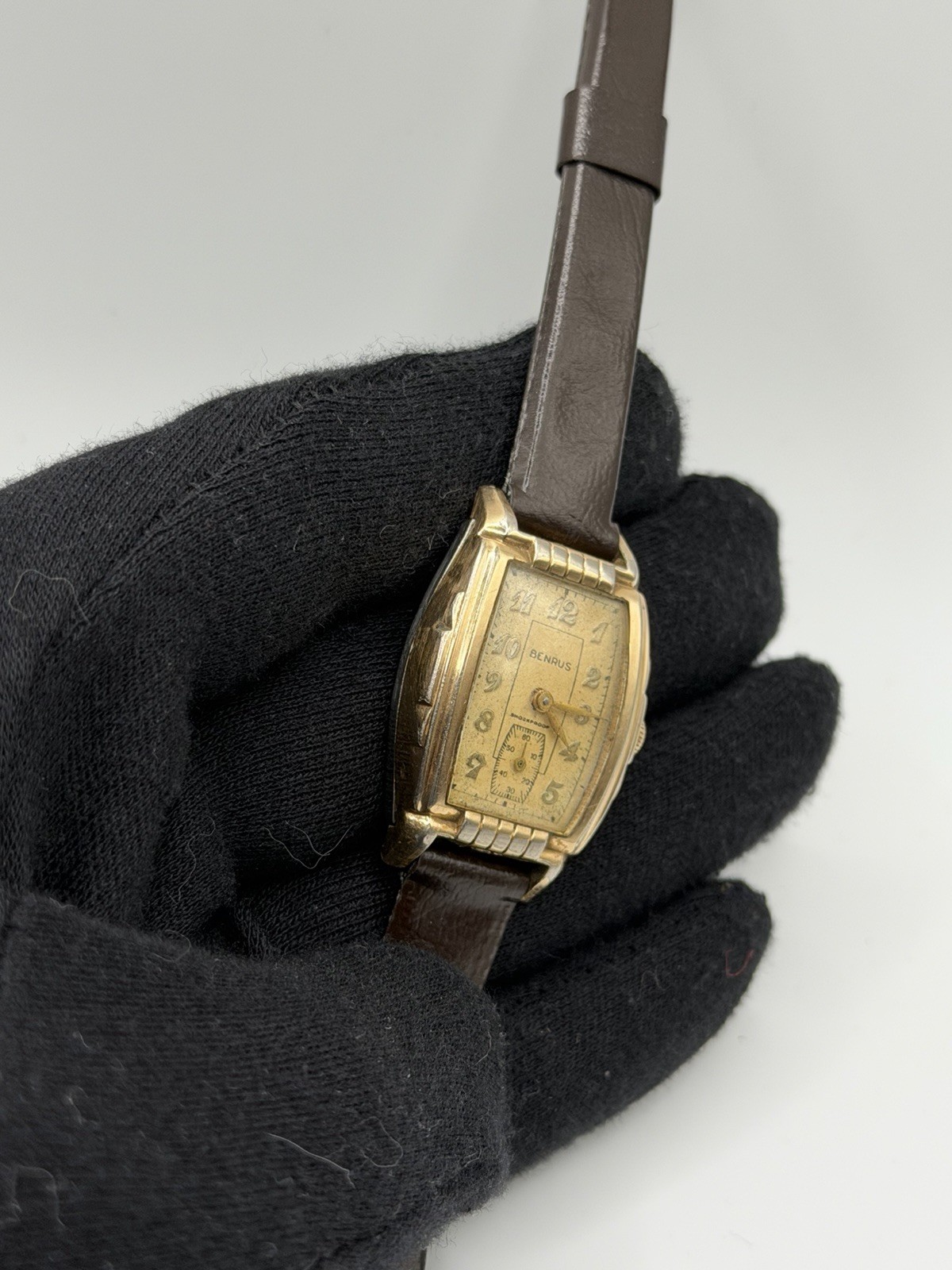 Vintage Benrus Gold Filled Art Deco “Tank” Watch (Runs Great) Read Desc.