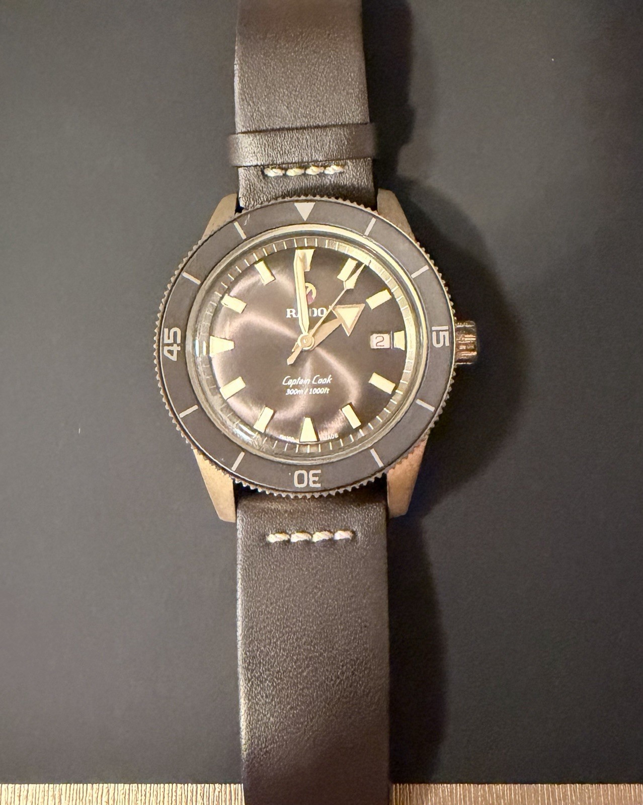 Rado Captain Cook Men’s Automatic Watch Dark Brown Dial – 42mm – Bronze