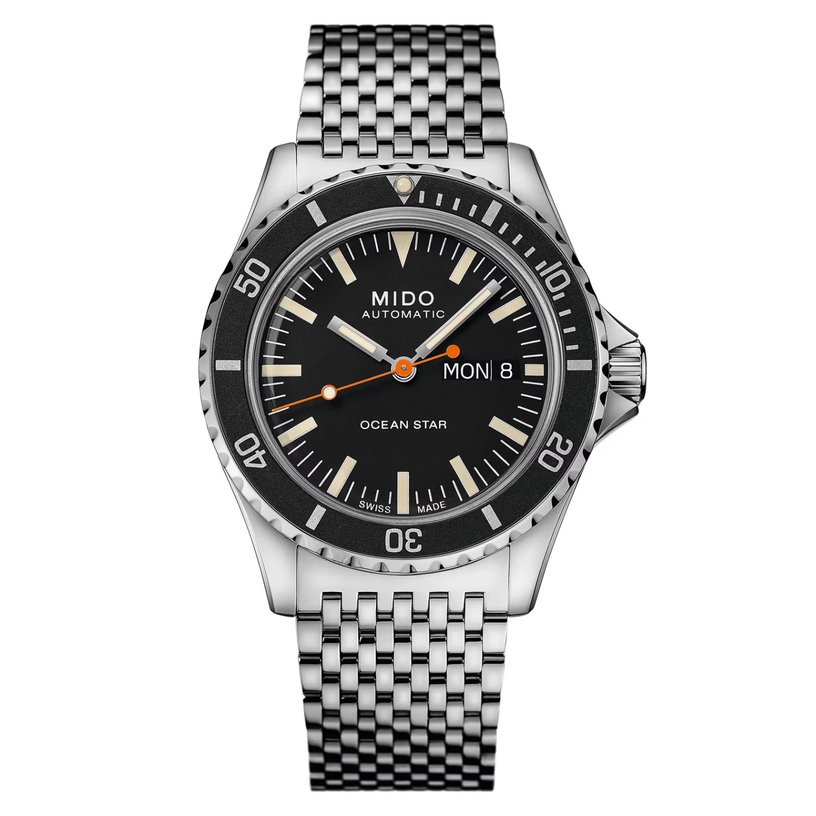 Mido Ocean Star SWISS Automatic Black Dial Men’s Diver Watch M0268301105100