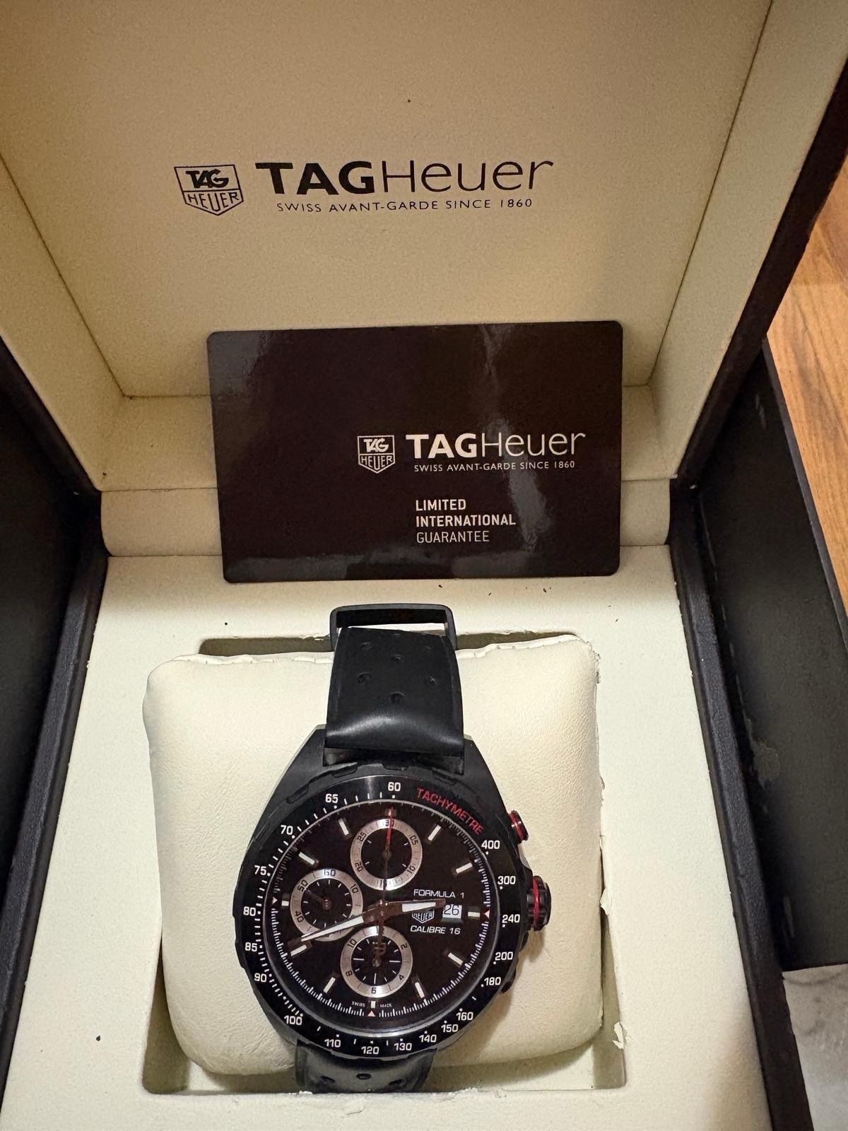 TAG Heuer Formula 1 Automatic Chronograph 44mm Tachymeter Date Box Papers