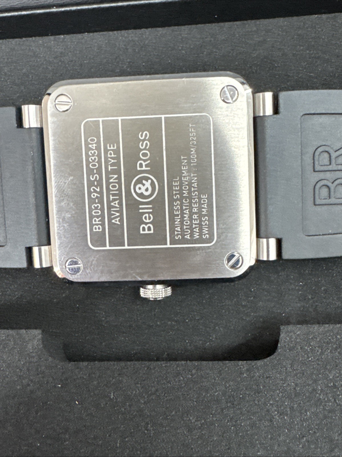 Bell & Ross BR 03-92 42mm Black/Silver Stainless Steel Case Black Rubber…