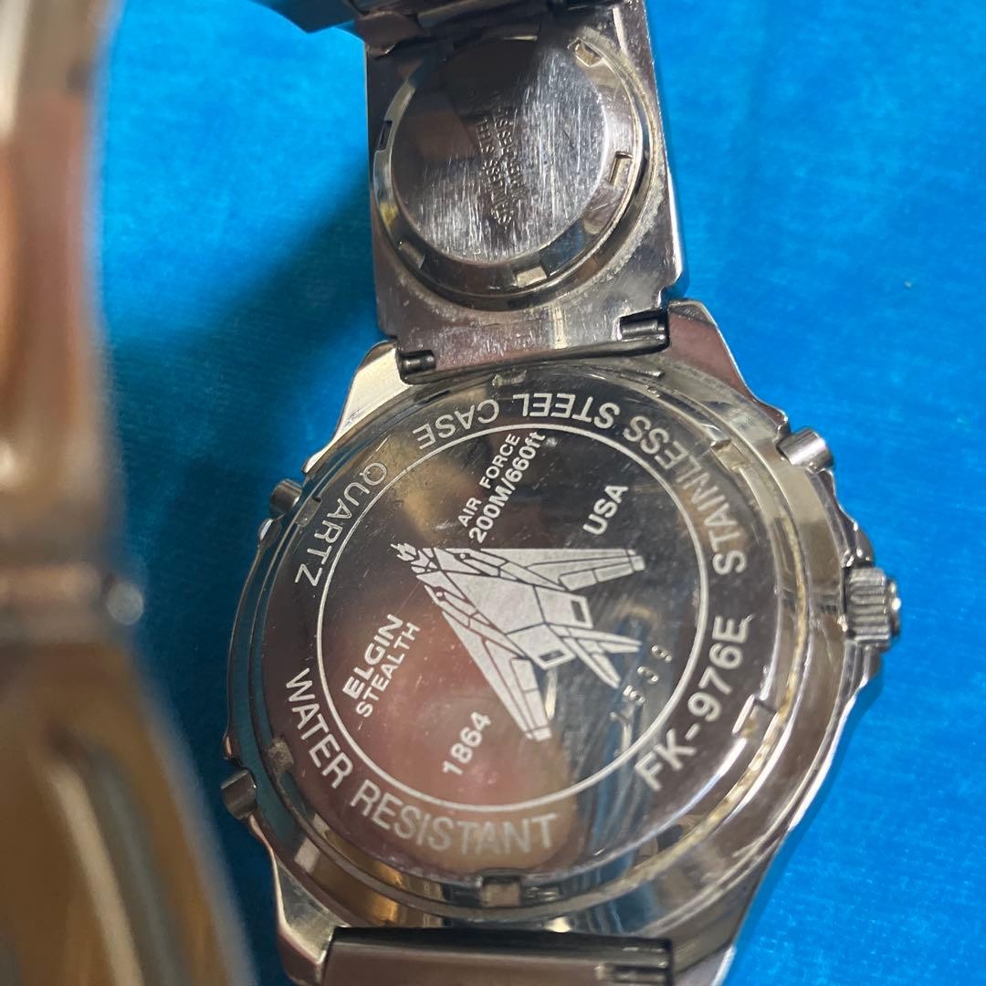 ELGIN Digital Analog Watch Compass Stainless Steel Sports Watch Quartz