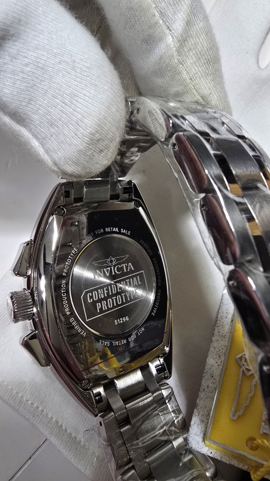 Invicta Jason Taylor CONFIDENTIAL PROTOTYPE(off his arm) And Signed HoF Card