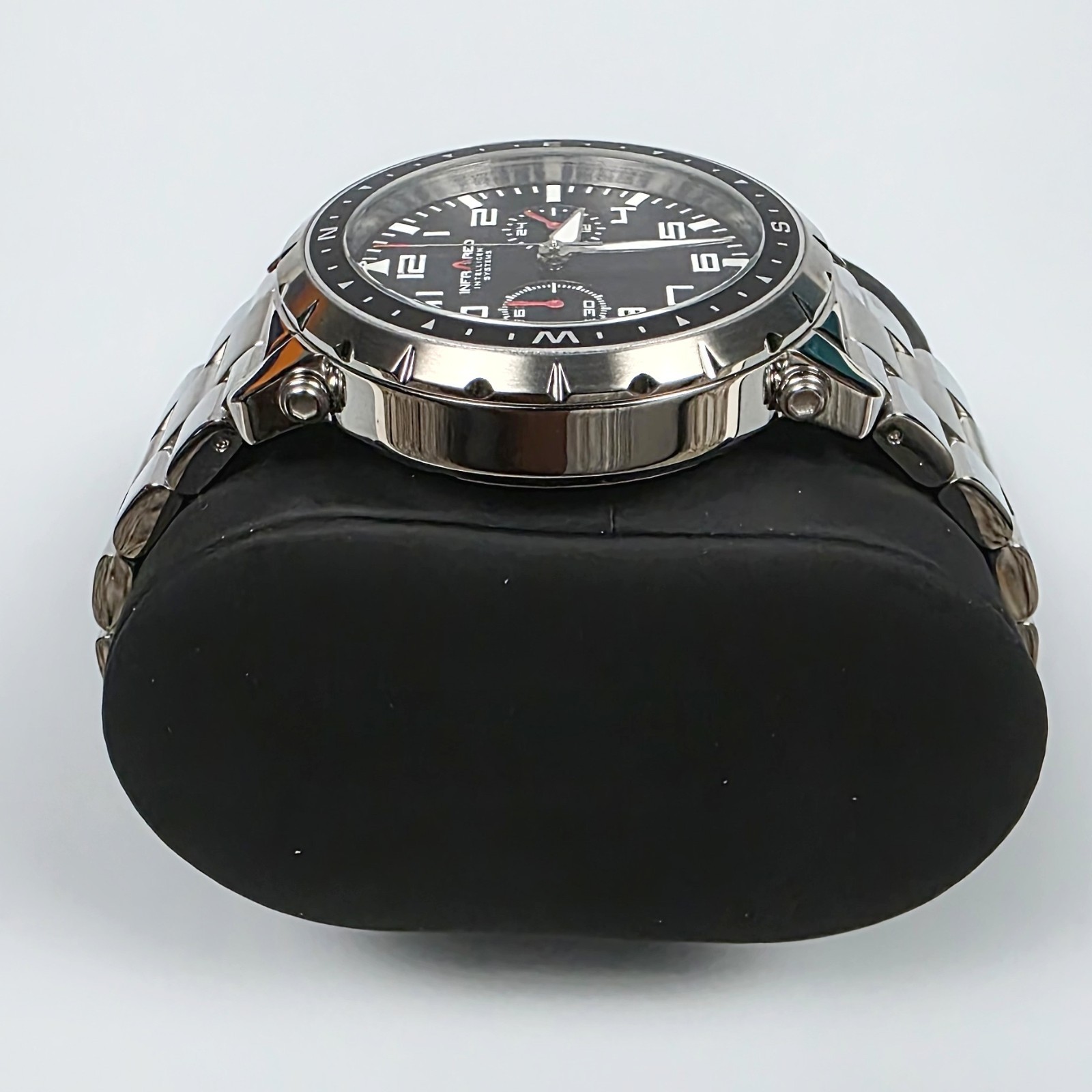 Infrared Genesis Shadow Black Link Men’s Wristwatch