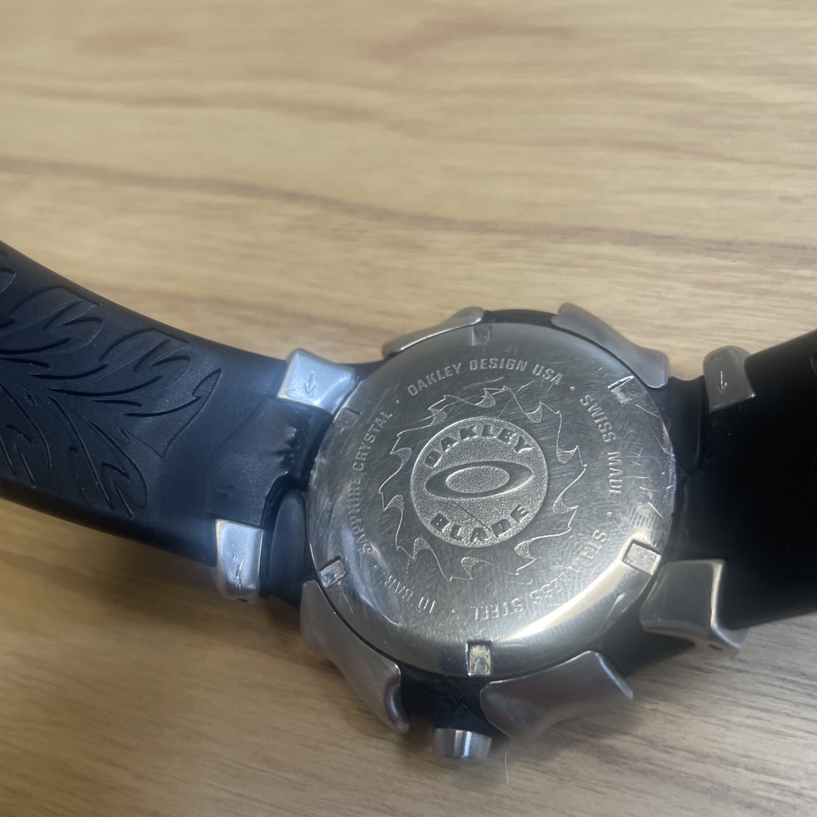 Oakley Blade 2 Swiss Watch Blue Dial, Stainless Steel, 10 Bar, Vintage Y2K Drip