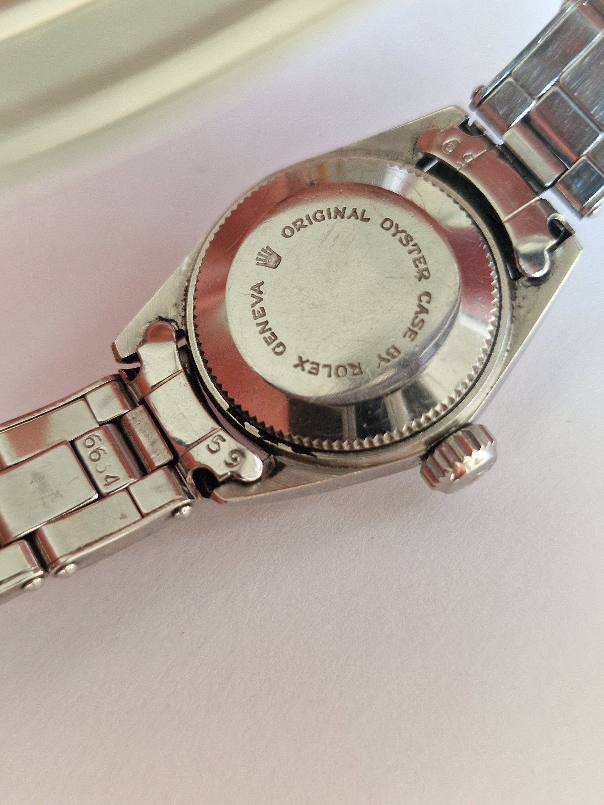Tudor Princess Oysterdate Rolex Case Bracelet Watch 1966 For Repair