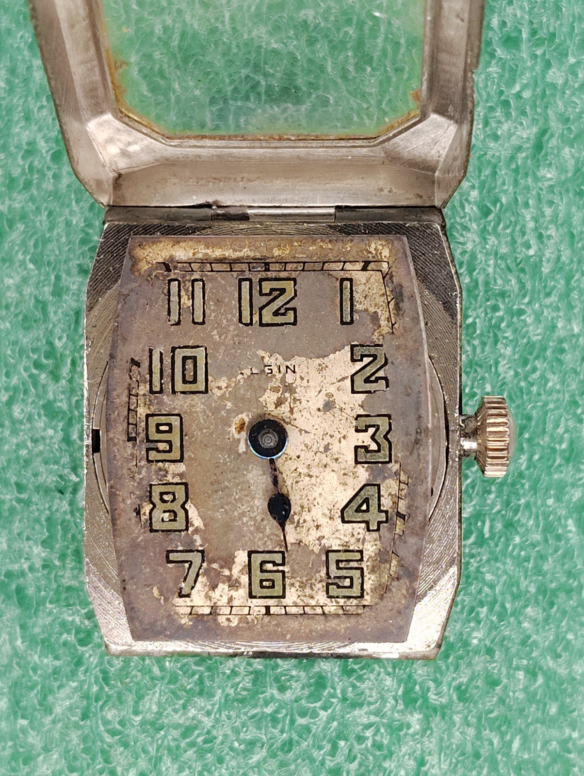 lot C2448 Lady Elgin Hindged Fancy Engraved Case Manual Wind Vintage Watch Parts