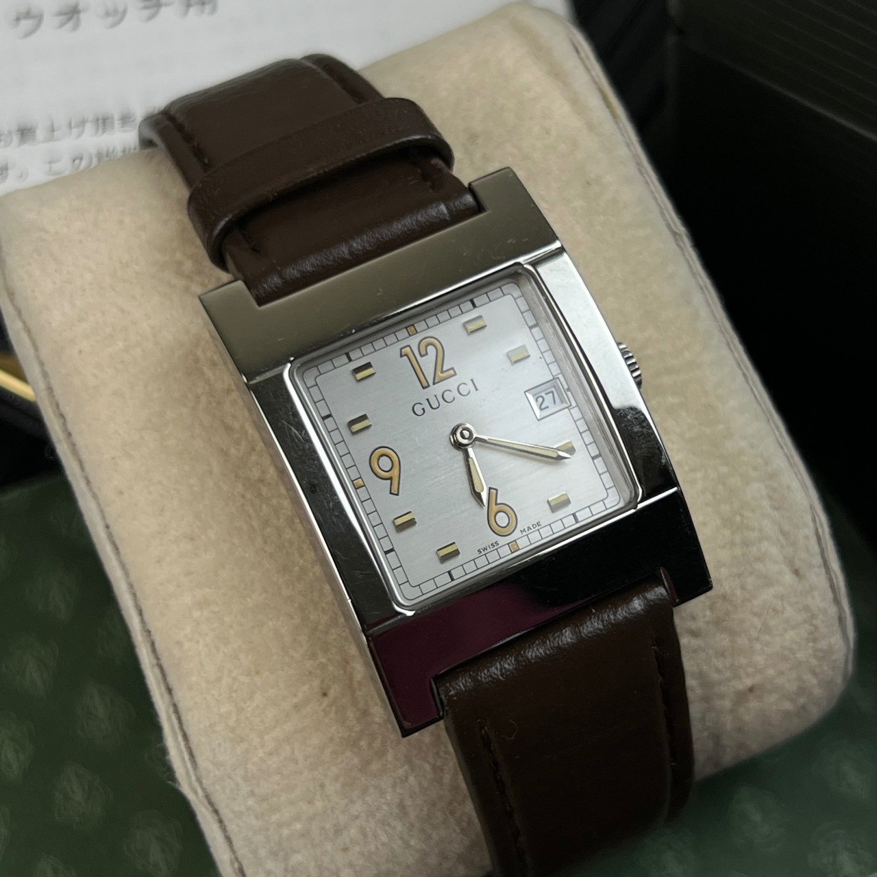 Gucci 7700M Tank Boy Size Full Box Quartz Movement Size 28×38 mm