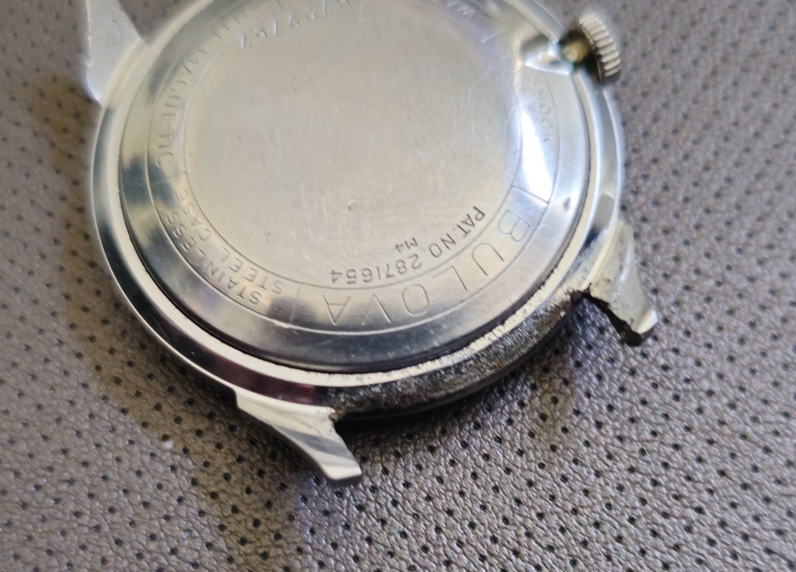 Vintage Rare Bulova Surf King Manual Wind “Snap in” Watch, 1964 Black Tritium