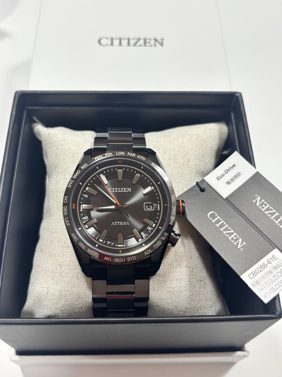 Brand new Citizen Attesa CB0286 61E Radio controlled solar Titanium