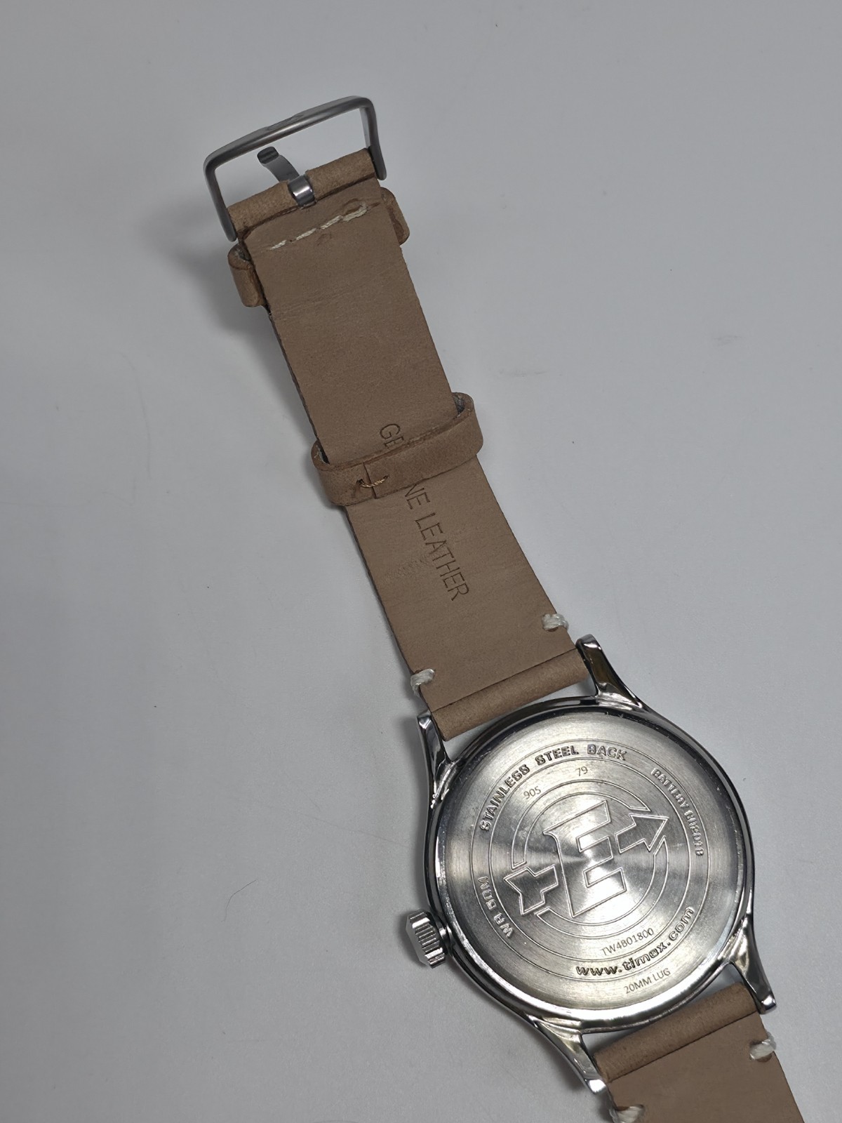 Timex Expedition Scout Quartz Watch | Blue Dial, Tan Leather Strap | NIB