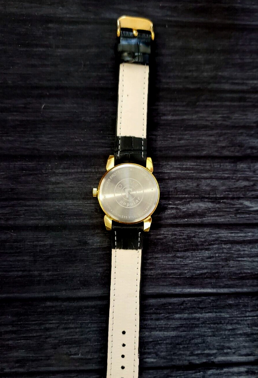 ✨Vintage Roamer Brevete Swiss Mens Manual Watch Gld Blk Blk