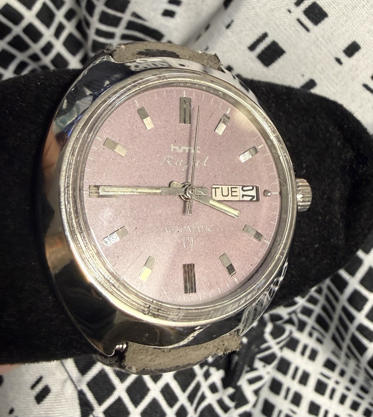 HMT RAJAT 21 JEWELS AUTOMATIC RARE DIAL 650193 INDIA MEN’S WORKING CONDITION