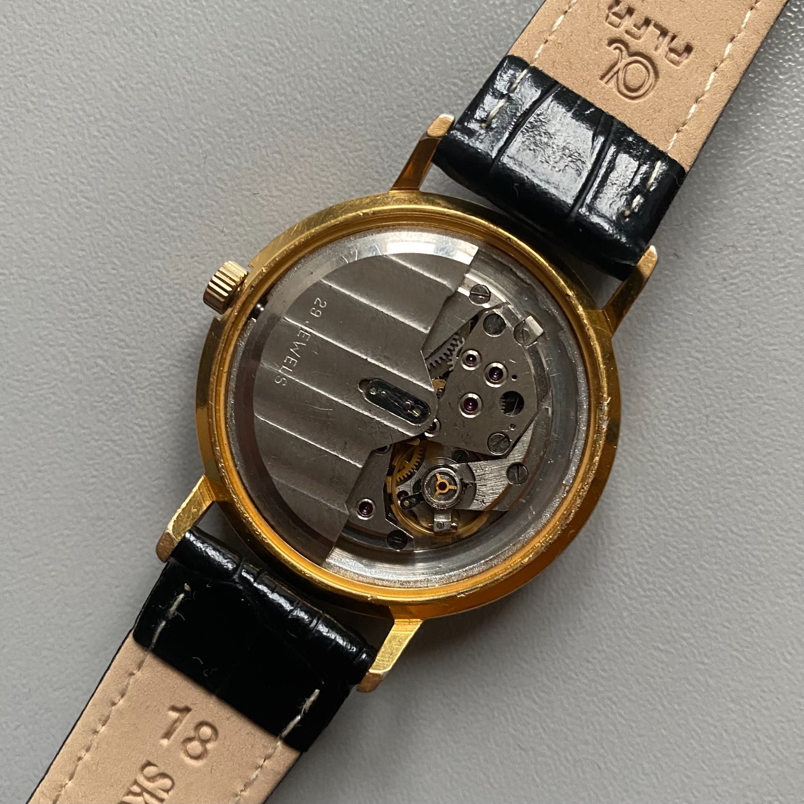Poljot De Luxe Automatic 29 Jewels “Cosmos” USSR Vintage Men’s Watch Gold Plated