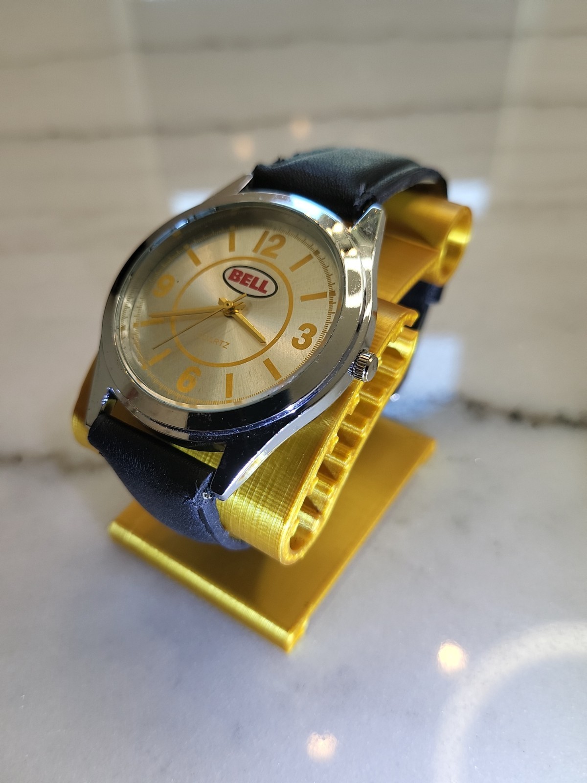 Men’s Quartz Watch Working New Battery Motorcycle 40mm Bell Helmets Racing Works