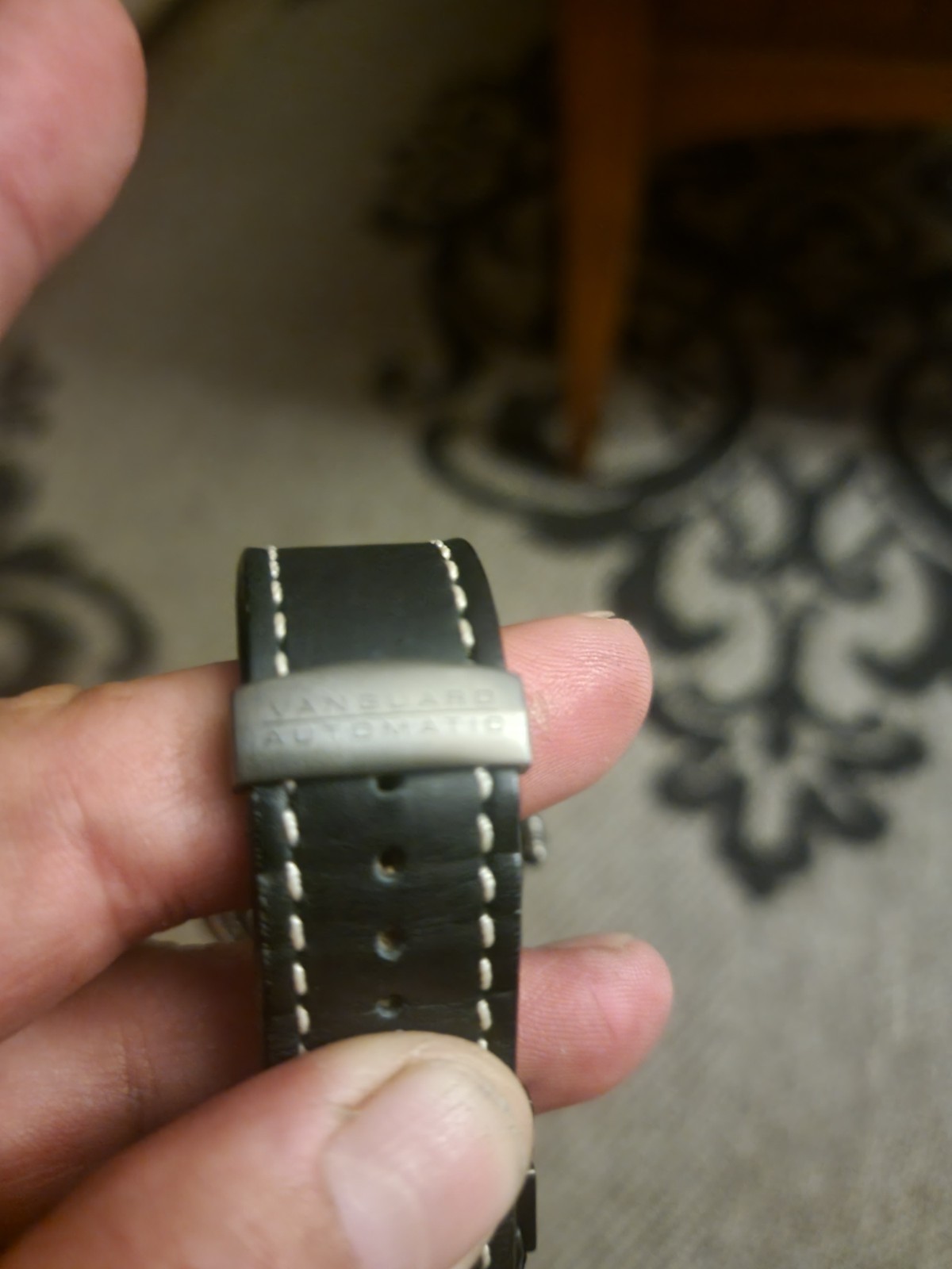 Vanguard Victorville Automatic Green Dial Leather And Canvas Bands200m Date Box