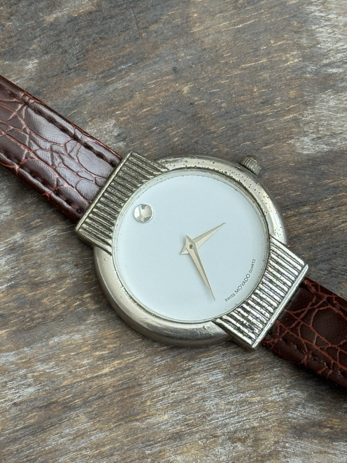 Movado 31mm Vintage Swiss Made Quartz Watch In Working Conditions New Battery!