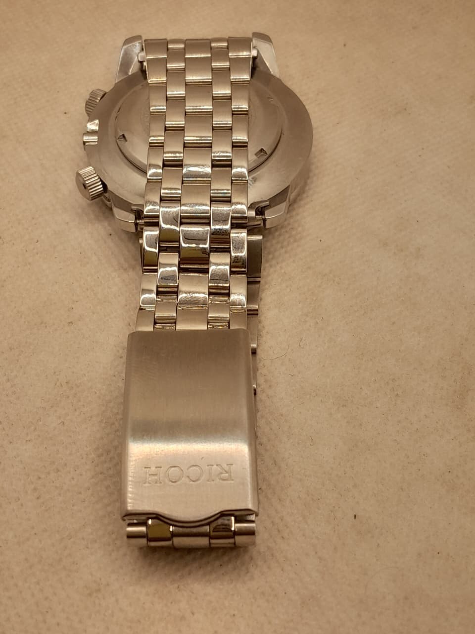Vintage Ricoh Automatic Men’s Watch 21 Jewels Japan Made Silver Day Date