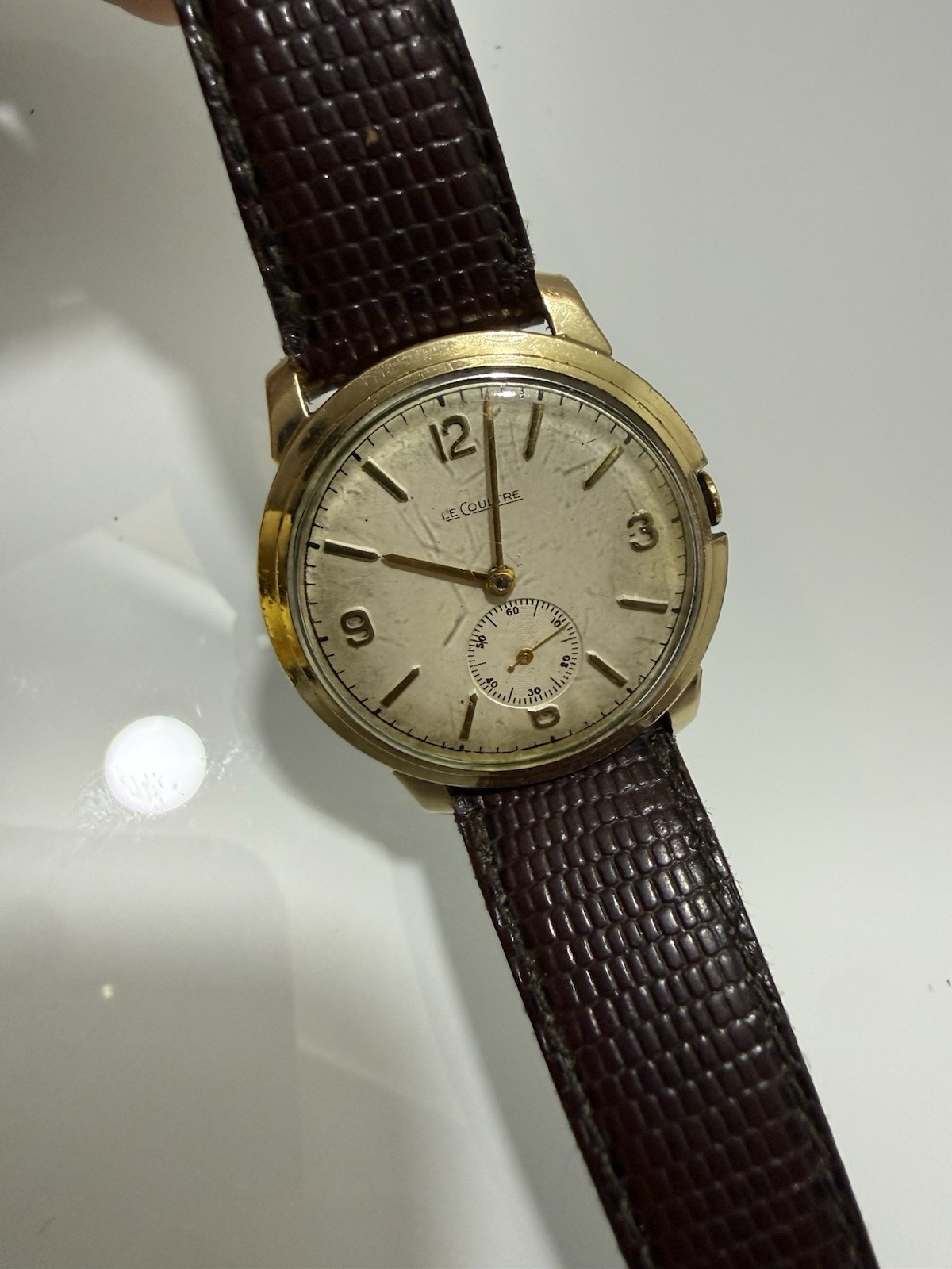 Vintage LeCoultre Manual Wind 10K Gold Filled Men’s Watch Small Seconds 1950s