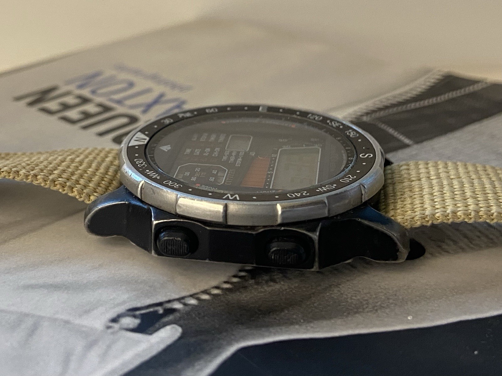 Vintage 1980s Citizen D060 PVD Windsurfer Watch, Japan