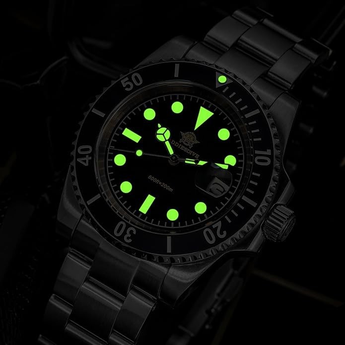 41MM ADDIESDIVE Quartz Mens Watch Diver 200M Waterproof Luminous Stainless NEW