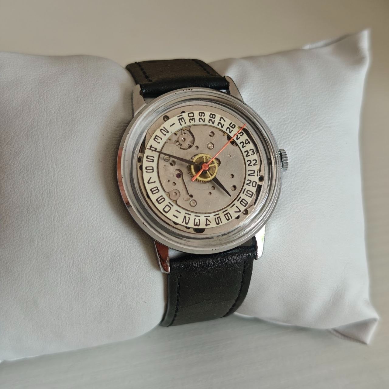 Wristwatch Raketa Skeleton Vintage Steampunk Style Soviet