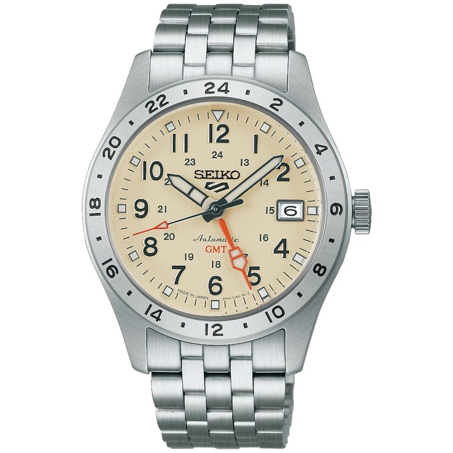Seiko 5 Sports Field GMT HDB002J Sand Beige Automatic Mens Watch Auth JDM New
