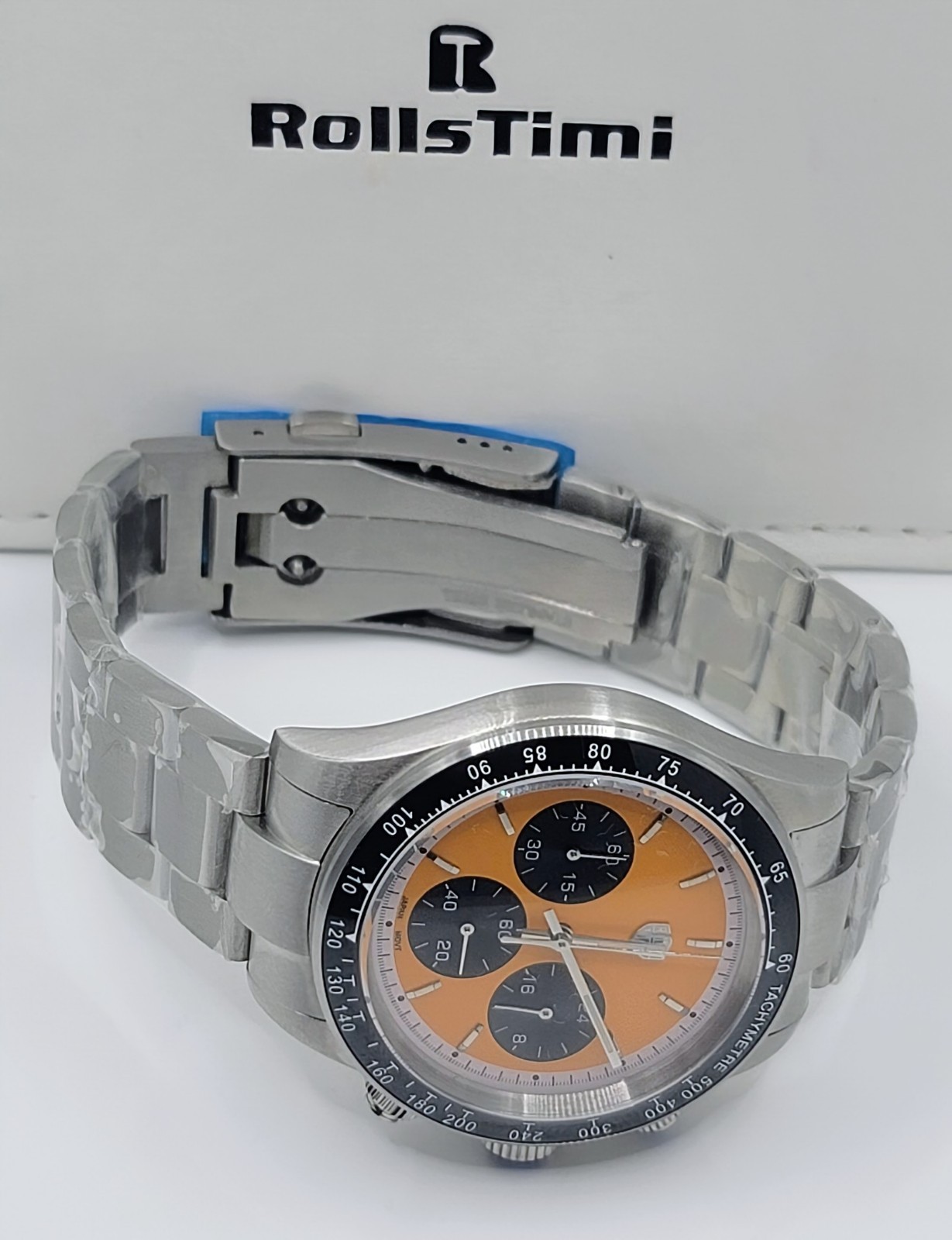 RollsTimi RT7931 VK63 Quartz Stainless Steel Chronograph Watch. US Seller!!!!