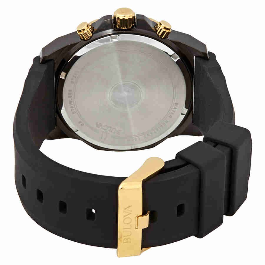 Bulova Marine Star Chronograph Black Dial Men’s Watch 98B278