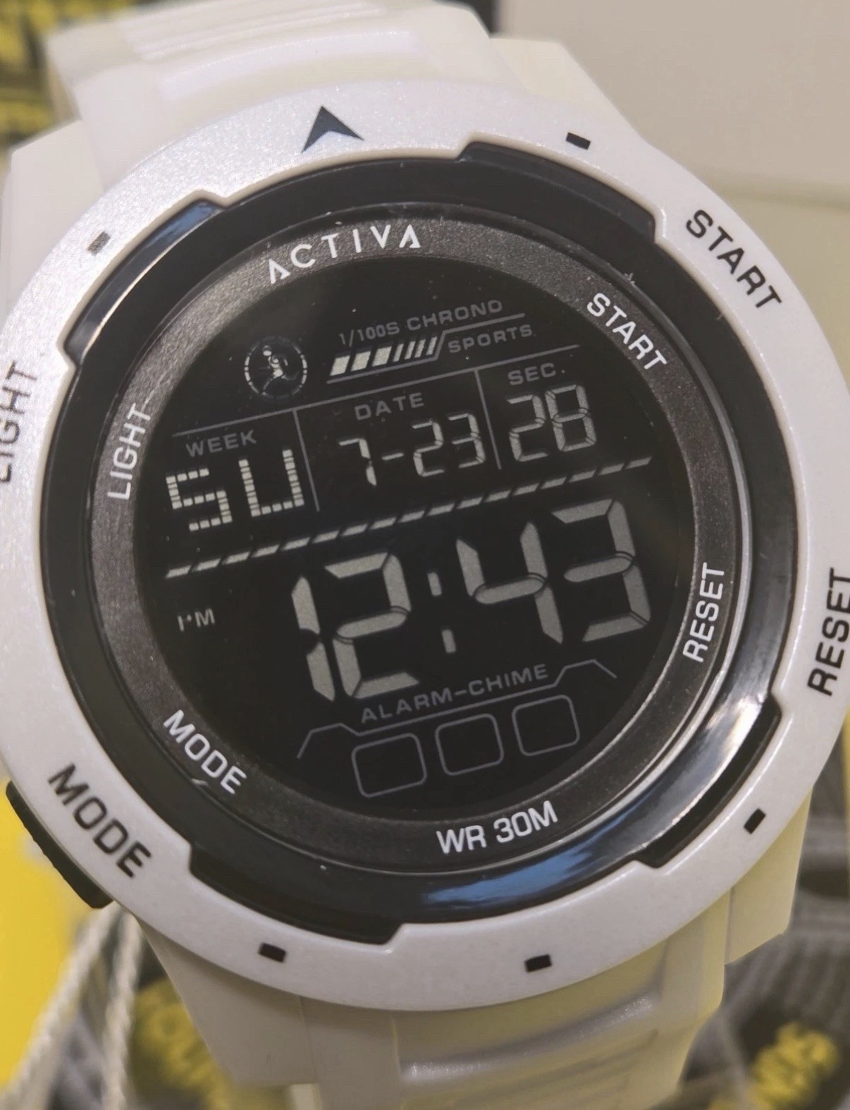 Invicta X Activa Men’s Multifunction Digital Watch 45mm White New! SHARP!!