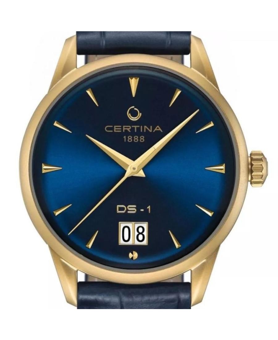 CERTINA Men Analog Automatic Casual Watch Classic Dress Blue Dial Waterproof Rou