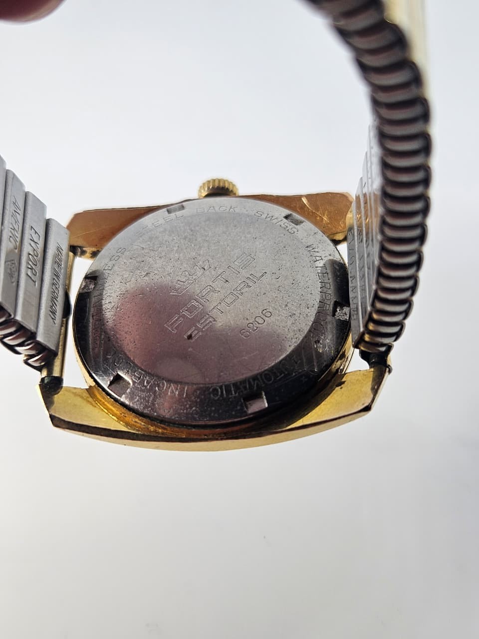1970s Men’s Fortis Estoril Automatic Swiss Made 21 Jewel Gold Plated 37 mm Watch