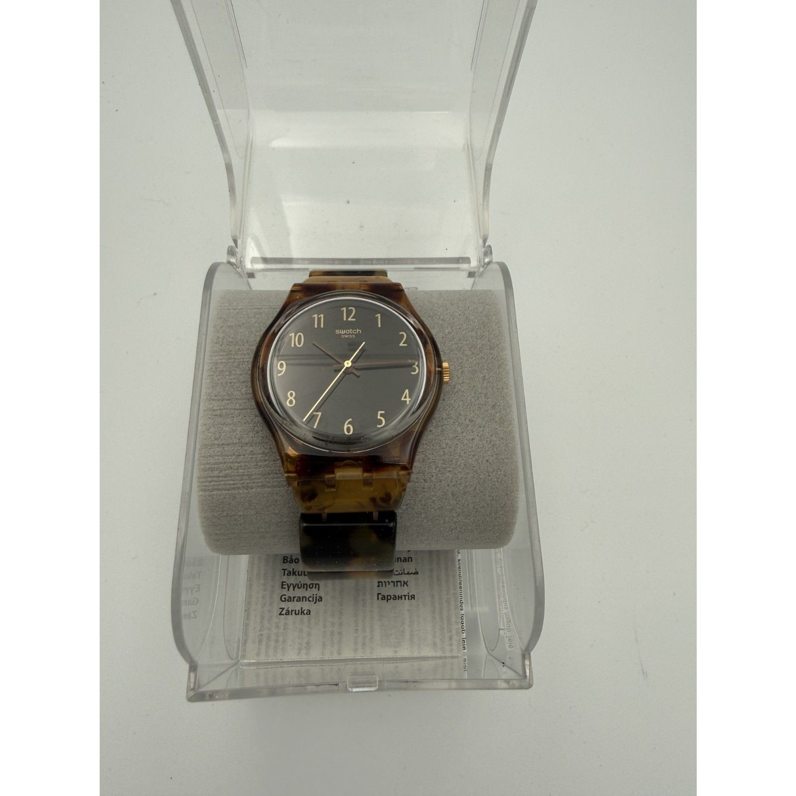 Swatch Watch Bracelet Brown Tortoise-Shell Small Elastic Stretch Band Small Band