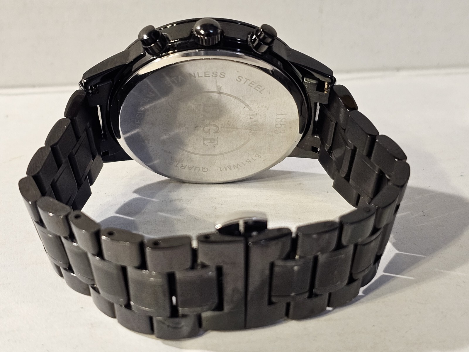 LIGE MENS WATCH “FOR DREAM” 1853 STAINLESS STEEL MOONPHASE WR CHRONOGRAPH