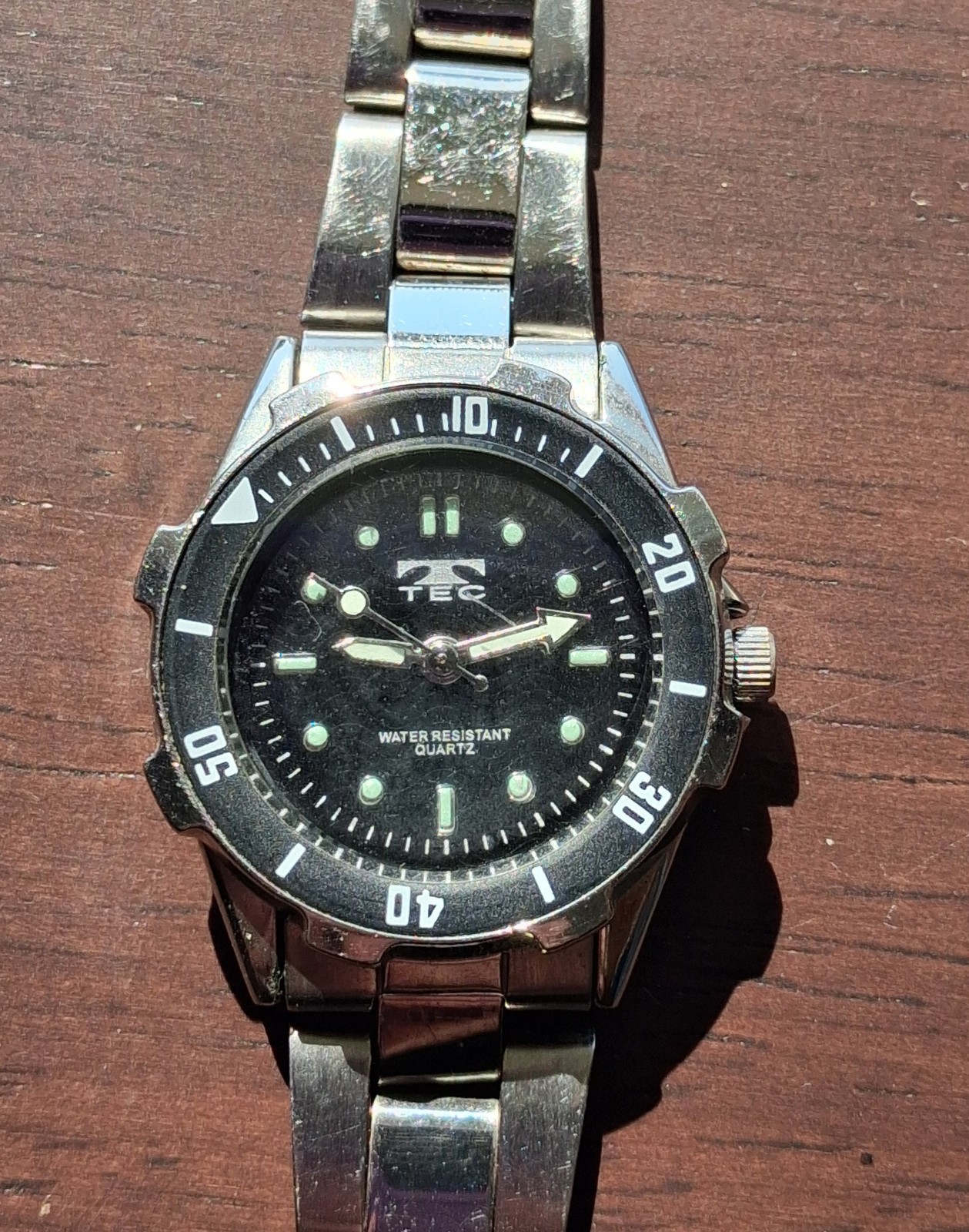 TEC Water Resistant Quartz Watch. For Repair Or Parts. **See Description.