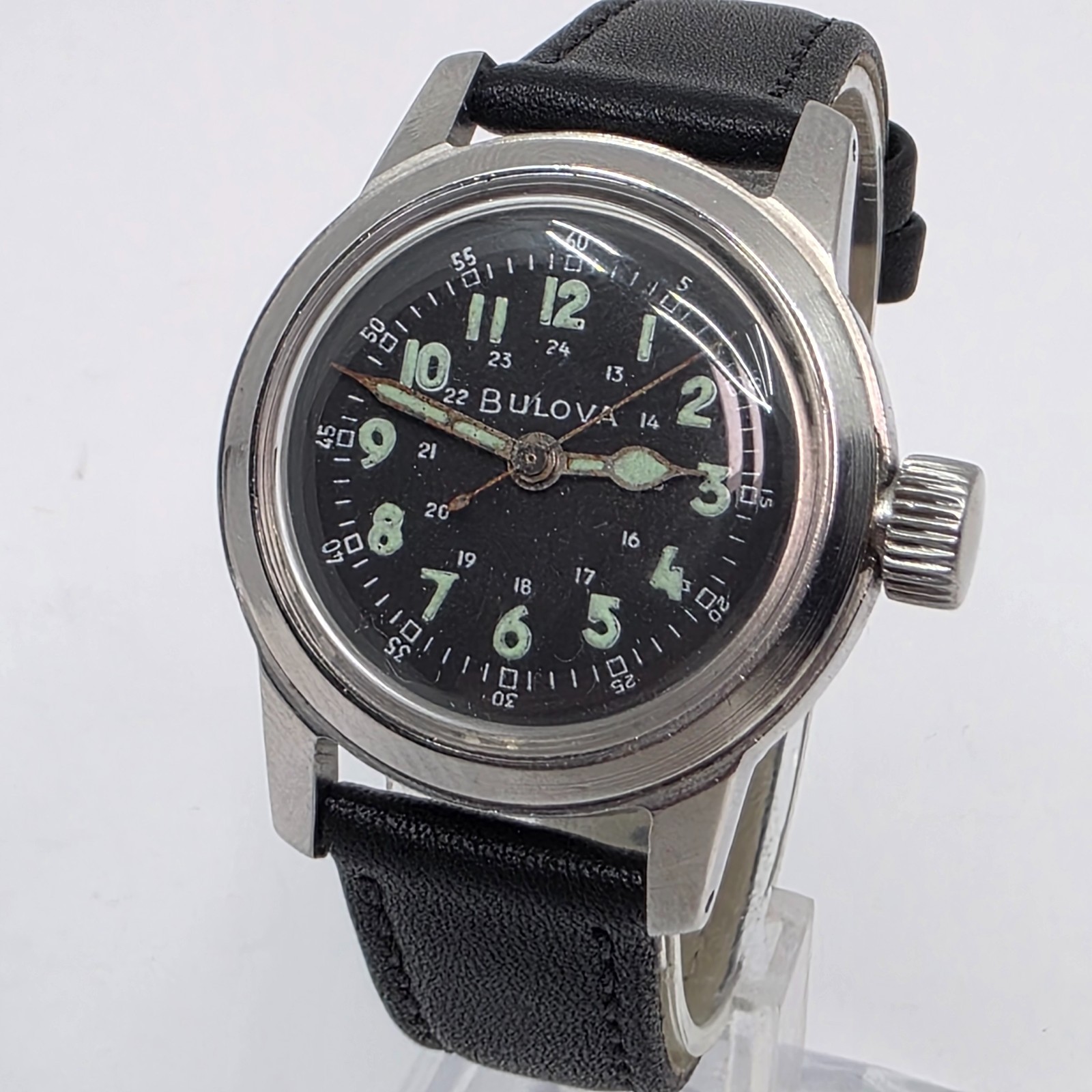 1959 Bulova MIL-W-3818A Hack US Military Issued Stainless Steel Wristwatch