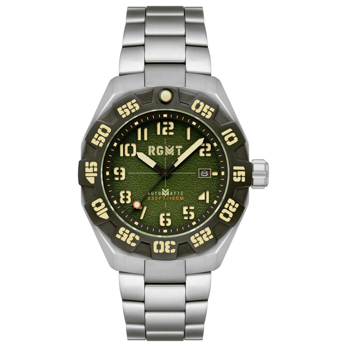 RGMT Field Master Men’s Automatic Watch Silver/Black RG-8032-CC $685 -NEW & RARE